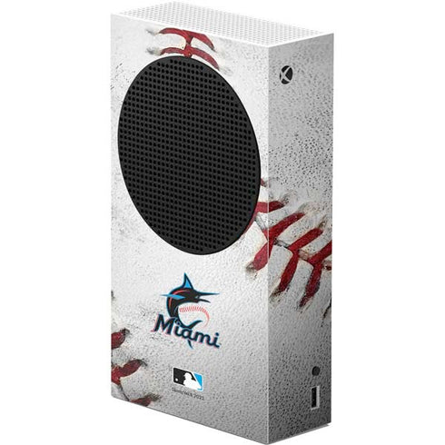 MLB Miami Marlins Game Ball Xbox Series S Console Skin